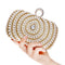 Stylish Pearl Handbag For Fashion Banquets And Parties - Gold