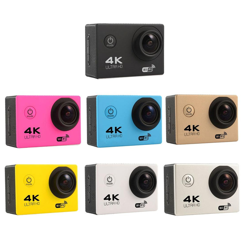 170 Degree Wide Angle Wifi Action Camera With Waterproof Case - Supports 64Gb Micro Sd