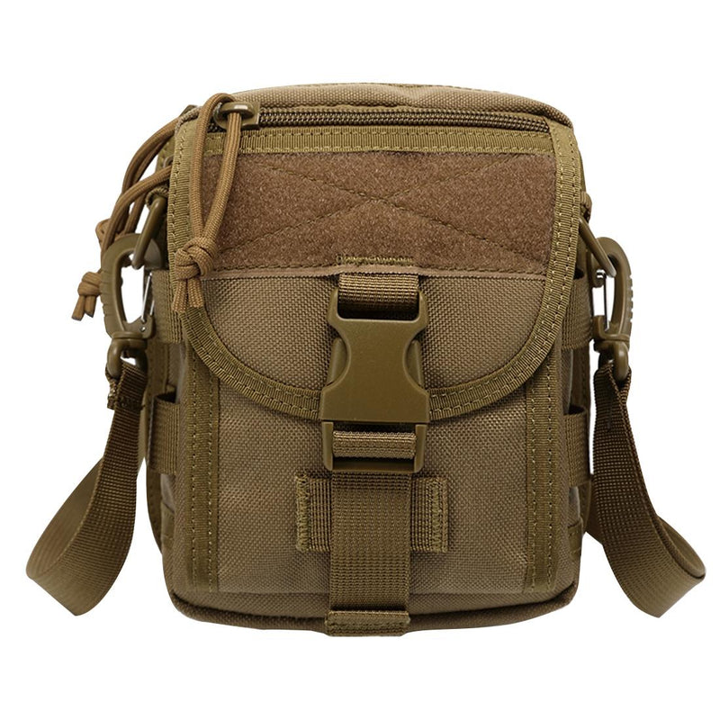 Army Style Oxford Cloth Crossbody Bag 17 X 15 X 8 Cm Shoulder Sling Hand Messenger Bag - Khaki