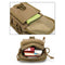 Army Style Oxford Cloth Crossbody Bag 17 X 15 X 8 Cm Shoulder Sling Hand Messenger Bag - Khaki