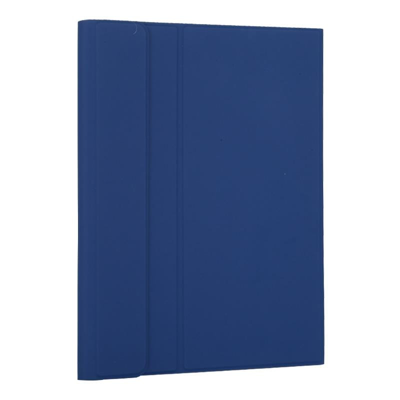 12.9 Ipad Pro 2020 Bluetooth Leather Case With Detachable Holder - Blue