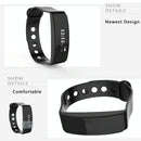 Waterproof Oled Bluetooth Smart Bracelet With Pedometer And Remote Capture For Android / Ios - Blue