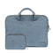 11.6 Inch Simple Business Laptop Bag With Liner - Ls-116 - Canvas Diamond Lattice Light Green