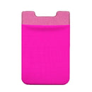 Lycra Phone Card Holder Stretch Back Sticker Wallet For Cards Bus Pass Bank Fits Most Phones - Dark Gray