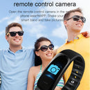 Smart Bracelet With Call Reminder Hr / Bp Monitoring Sleep / Sedentary Tracking And Remote Control - Blue