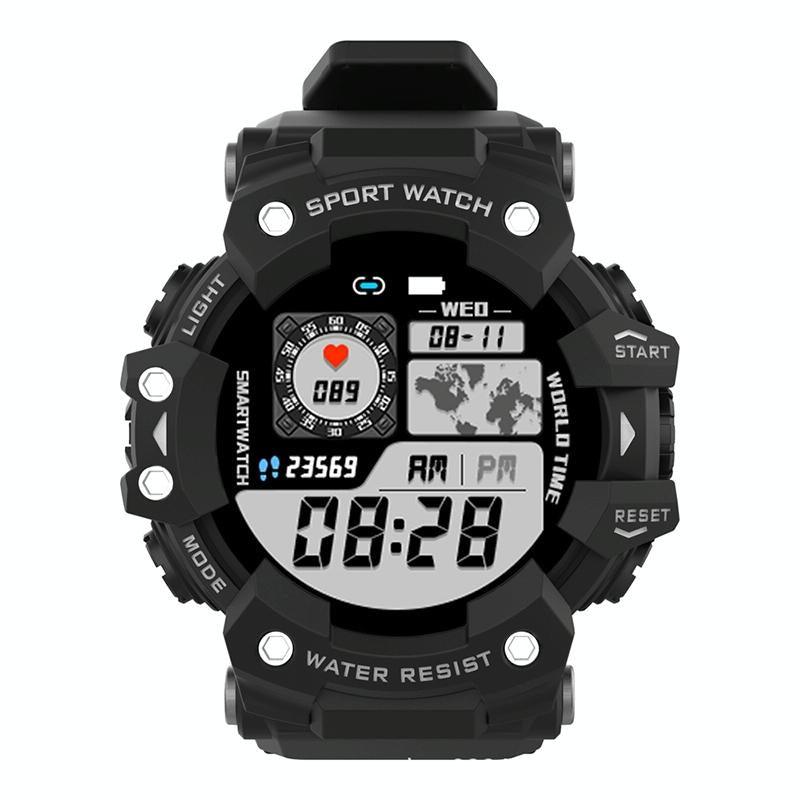 1.28 Inch Waterproof Smart Watch With Heart Rate & Blood Pressure Monitoring - Blue
