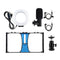 3-In-1 Vlogging Kit With Smartphone Rig Microphone And Led Ring Light