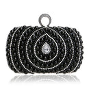 Stylish Pearl Handbag For Fashion Banquets And Parties - Blue