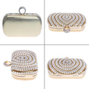 Stylish Pearl Handbag For Fashion Banquets And Parties - Blue