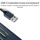 5-In-1 Usb3.0 Hub Adapter 3X Usb + Sd / Tf Reader - Blue