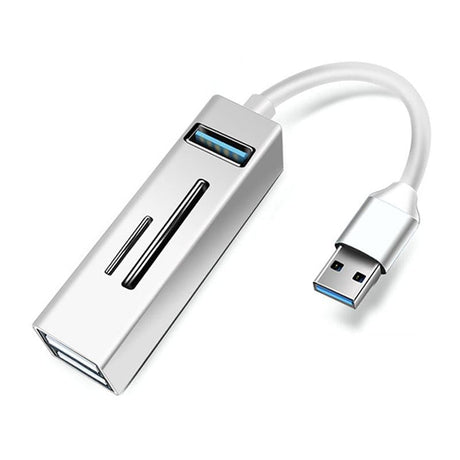 5-In-1 Usb3.0 Hub Adapter 3X Usb + Sd / Tf Reader - Blue
