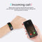 Waterproof Tft Smart Bracelet With Call / Heart / Sleep / Sedentary / Bp Monitoring - Blue