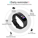 Waterproof Tft Smart Bracelet With Call / Heart / Sleep / Sedentary / Bp Monitoring - Blue