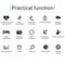 Waterproof Tft Smart Bracelet With Call / Heart / Sleep / Sedentary / Bp Monitoring - Blue