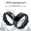 Waterproof Tft Smart Bracelet With Call / Heart / Sleep / Sedentary / Bp Monitoring - Blue