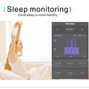 Waterproof Tft Smart Bracelet With Call / Heart / Sleep / Sedentary / Bp Monitoring - Blue