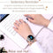 Waterproof Smart Bracelet With Lcd Screen And Heart Rate Monitor - Blue