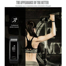 Smart Oled Bracelet - Waterproof Pedometer Bp Hr Blood Oxygen - Android / Ios - Blue