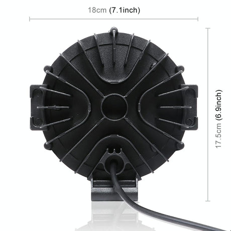 2 Pcs 3500Lm 6500K White Light 17 Led Waterproof Car Boat Marine Work Lights Spotlight Led Bulbs 30 Degrees Adjustable Dc 10 - 30V - Red