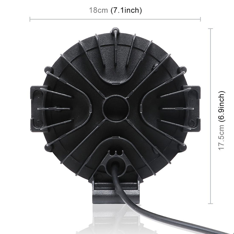 2 Pcs 3500Lm 6500K White Light 17 Led Waterproof Car Boat Marine Work Lights Spotlight Led Bulbs 30 Degrees Adjustable Dc 10 - 30V - Red