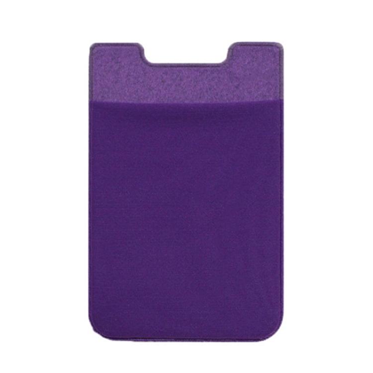 Lycra Phone Card Holder Stretch Back Sticker Wallet For Cards Bus Pass Bank Fits Most Phones - Gold