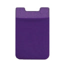 Lycra Phone Card Holder Stretch Back Sticker Wallet For Cards Bus Pass Bank Fits Most Phones - Gray