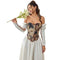 Floral Fishbone Corset Top Retro Bodice Plus Size Xs-Xl Flounce Irregular Bustier - M