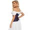 Fishbone Bow Tight Chest Binder Bustier For Gothic Dress Women 10 Red Purple Ruffled Lace Victorian Corset Top - Purple - 5Xl