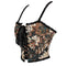 Brown Steampunk Vest Tank Top With Lace And Strap Plus Size S-6Xl - 4Xl