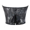 Plus Size Silver Sequin Crop Top With Lace Detail 14 Fishbones Support S-Xxxl - Xxxl