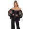 Ruffled Gothic Corselet Top With Puff Sleeves And Lace-Up Boning Transparent Satin Overbust Corset For Women - 5Xl