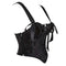 Floral Lace-Up Gothic Crop Top Sleeveless Boned Corset With Strap - Xxxl