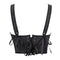 Black Gothic Slimming Vest Corset With Butterfly Detail Backless Boned And Lace-Up For Steampunk Style - Xl