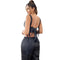 Black Gothic Slimming Vest Corset With Butterfly Detail Backless Boned And Lace-Up For Steampunk Style - M