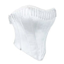 Strapless Push-Up Wedding Bra White Bustier Vest With Zip - Xxxl
