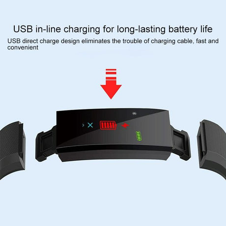 Smart Oled Bracelet With Call Reminder And Health Monitoring - Purple
