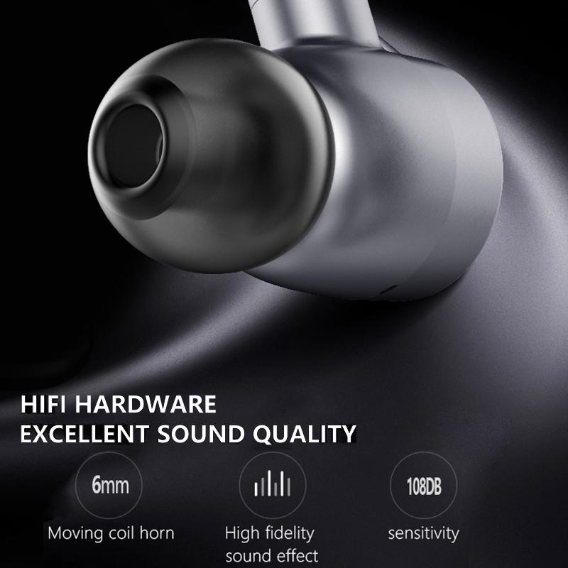 Wireless Stereo Sports Bluetooth 5.0 Earphones - V7 Business Style - Purple