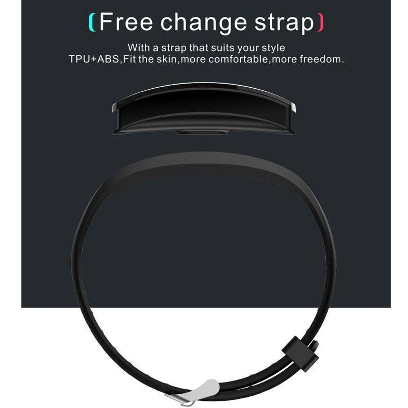 Waterproof Tft Smart Bracelet With Call / Heart / Sleep / Sedentary / Bp Monitoring - Purple