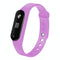 Bluetooth Smart Bracelet With Heart Rate Monitor And Sleep Tracker - Light Purple