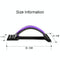 Back Pain Relief Device Lumbar Traction Stretcher - White + Purple