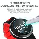 0.95 Inch Hd Oled Screen Display Bluetooth Smart Bracelet Ip68 Waterproof Support Pedometer / Sedentary Reminder / Heart Rate Monitor / Sleep Monitor Compatible With Android And Ios Phones - Red