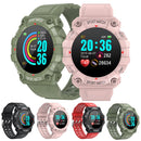 1.3 Inch Colour Round Screen Sport Smart Watch Support Heart Rate / Multi-Sports Mode - Red