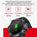 1.3 Inch Colour Round Screen Sport Smart Watch Support Heart Rate / Multi-Sports Mode - Red