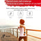 1.3 Inch Colour Round Screen Sport Smart Watch Support Heart Rate / Multi-Sports Mode - Red