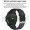 1.3 Inch Colour Round Screen Sport Smart Watch Support Heart Rate / Multi-Sports Mode - Red
