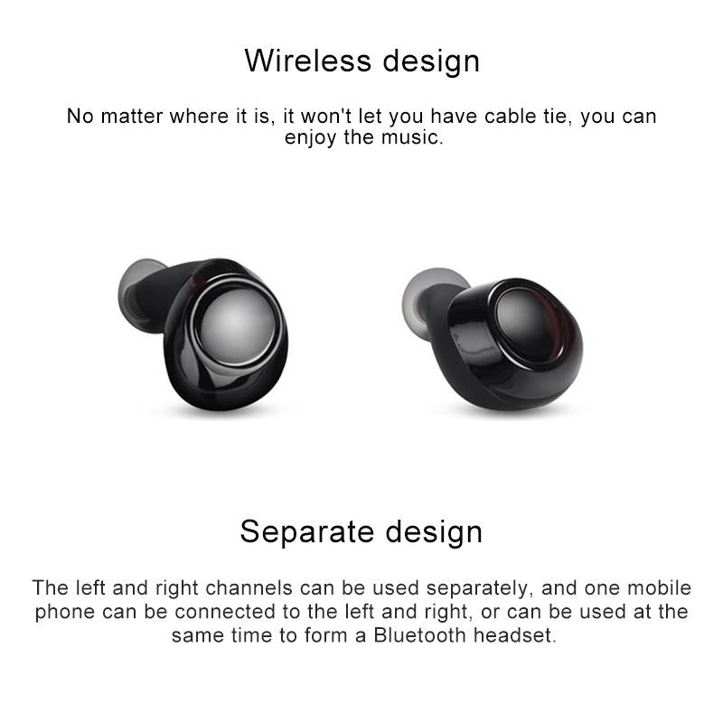 Wireless Tws Bluetooth V5.0 Earphones with Drawer Type S2 Design - Red