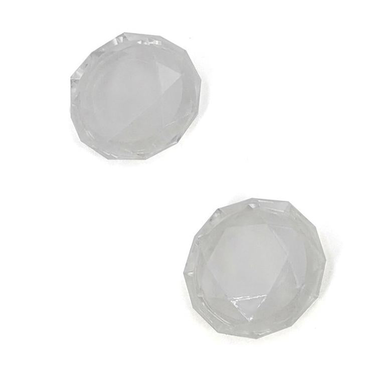 2 Pcs Diamond Texture Games Grip Caps for Ps5 - Red