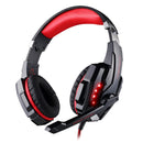 3.5Mm Gaming Headset With Mic & Led For Laptop / Phone - Red Black