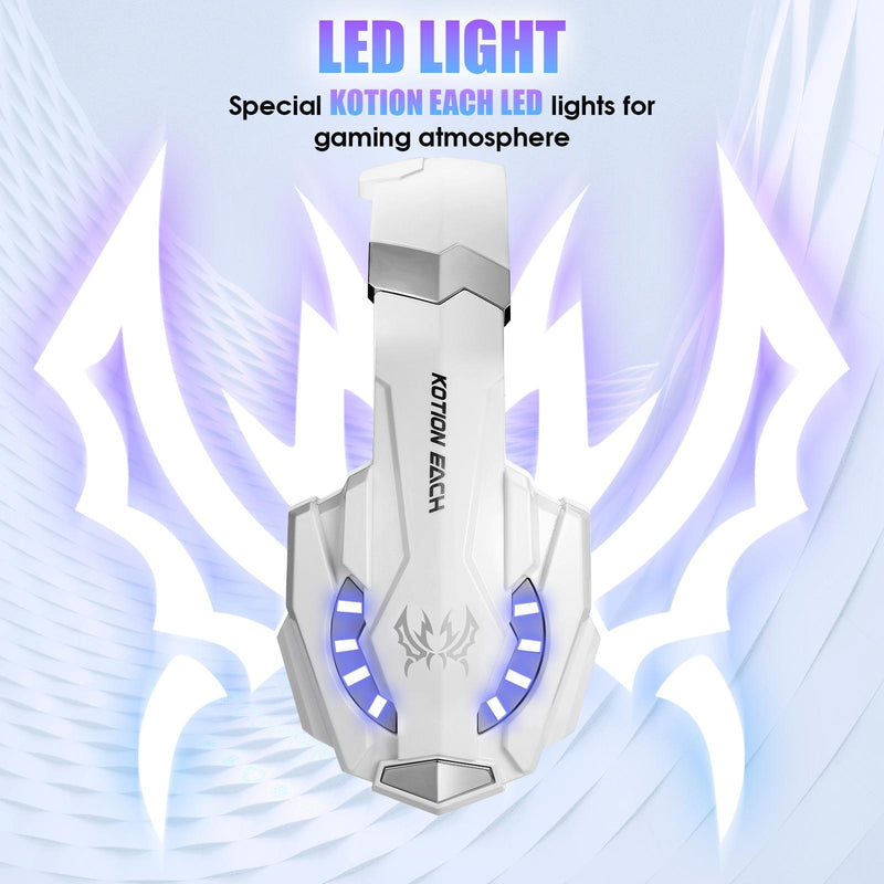 3.5Mm Gaming Headset With Mic & Led For Laptop / Phone - Red Black