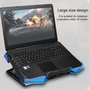 5-Core Dual Port Laptop Stand With Cooling Fan - Red